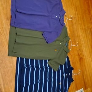 3 boys polo short sleeve shirts